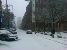 Yaletown as a winter wonderland...so pretty!!