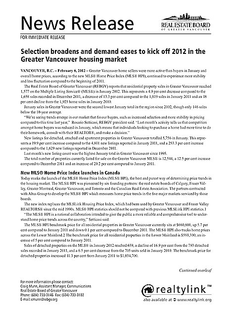 Market Update Feb 2012