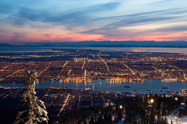 Vancouver From the Mountains