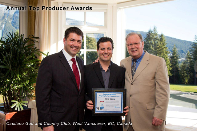 Annual Top Producer Awards Prudential Sussex Realty David Valente