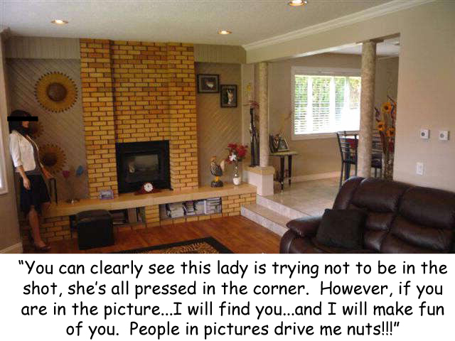 lady in corner