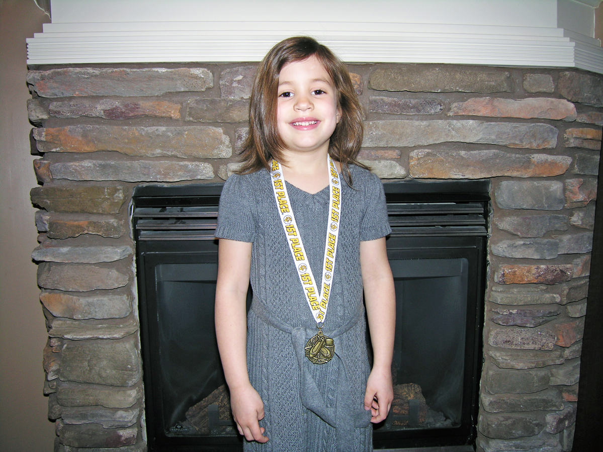 makena with medal