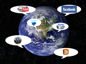 earth and social media
