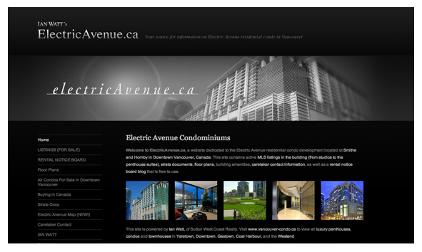 Ian Watt Electric Avenue Web Marketing Vancouver Condos