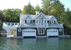 Muskoka cottage with boat house Muskoka cottage with boathouse