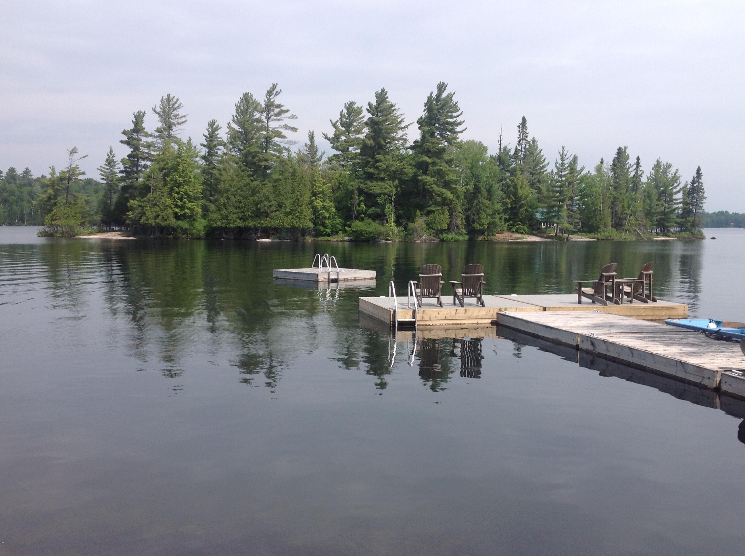 Dock on Lake Manitouwabing, Parry Sound Dock near Parry Sound