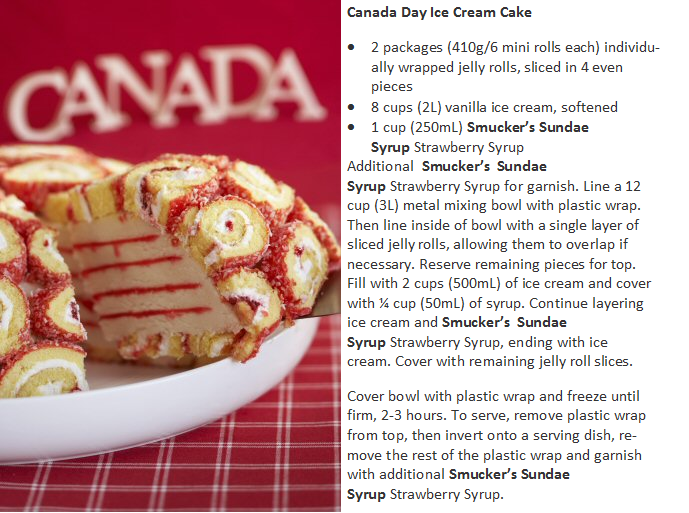 Canada Day Cake