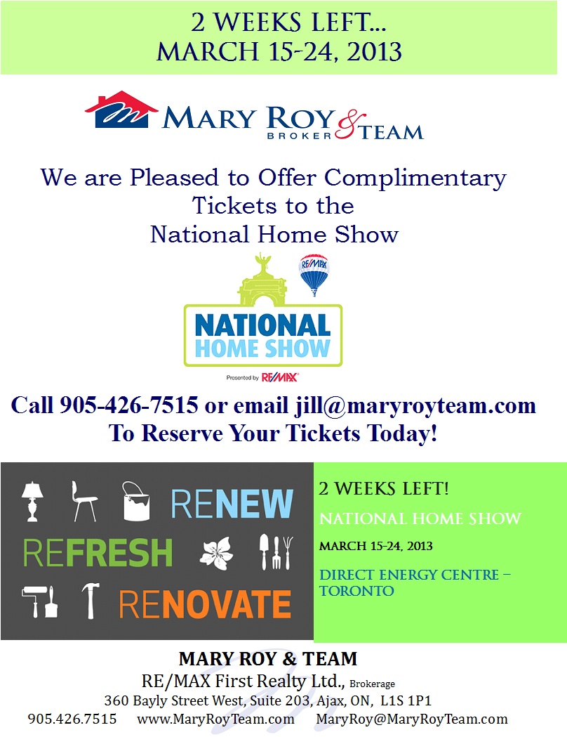National Home Show 2 Wks Left