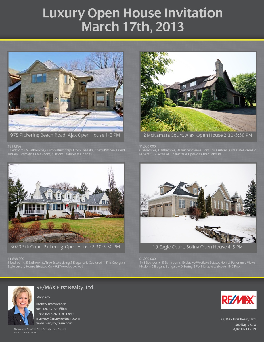 Luxury Open House Mar 17