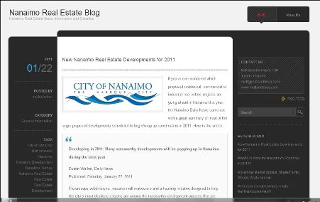 Nanaimo Real Estate Blog
