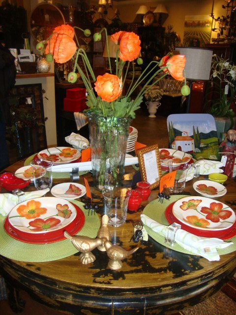 Vietri Poppies Table Setting