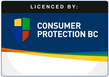 Licensed By Consumer Protection BC