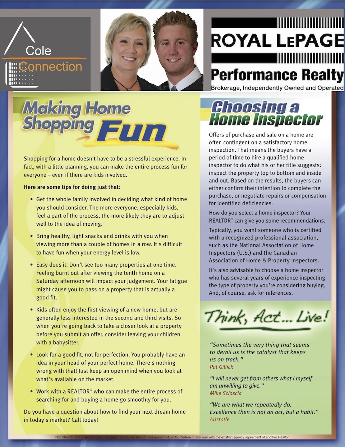 February 2011 Informed Buyer/Seller Newsletter