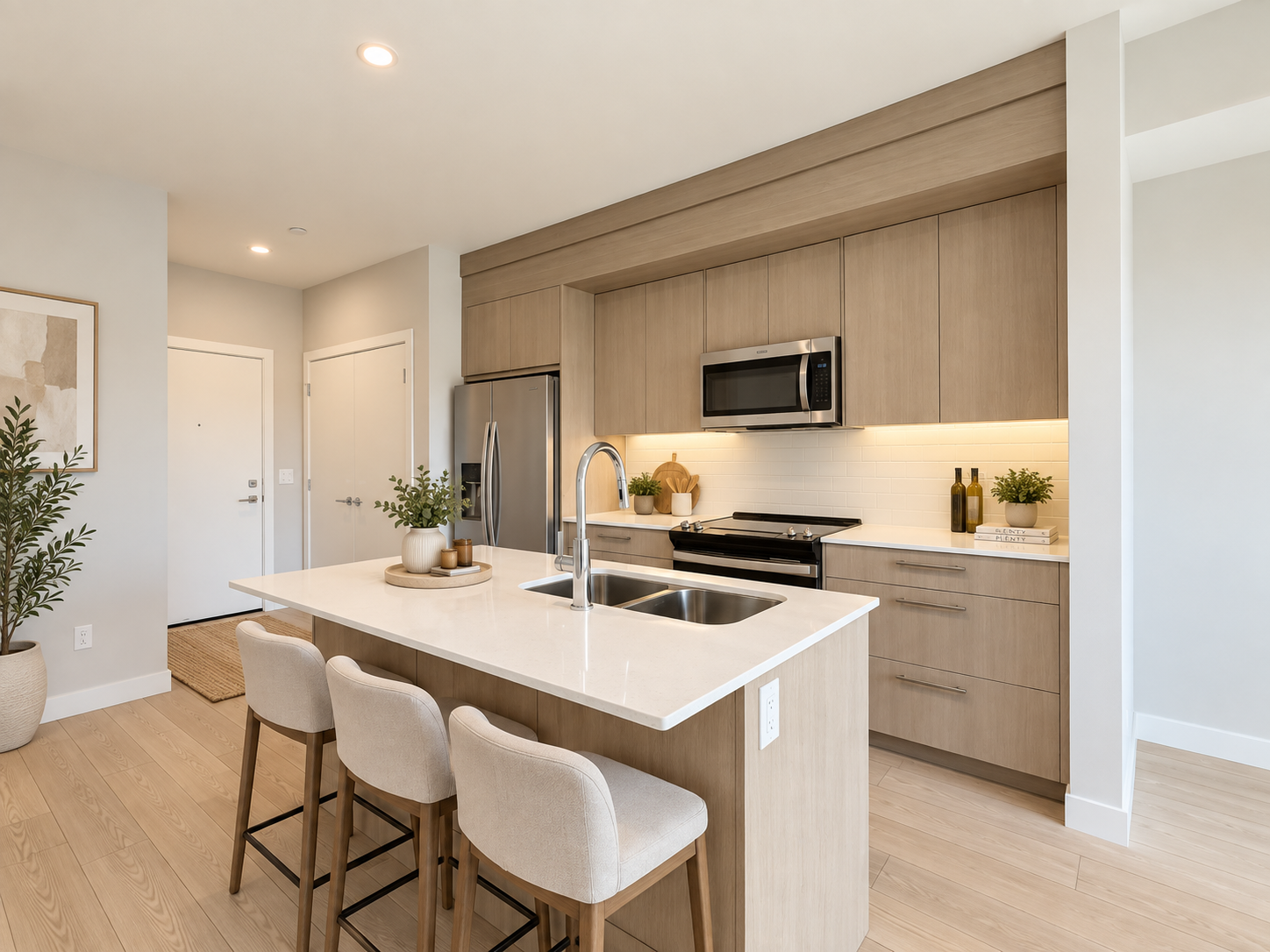 Carrington Condo apartment for rent: Clover 2 bedroom  Stainless Steel Appliances, Tile Backsplash, Glass Shower, Laminate Floors 656 sq.ft. (Listed 2026-10-07)