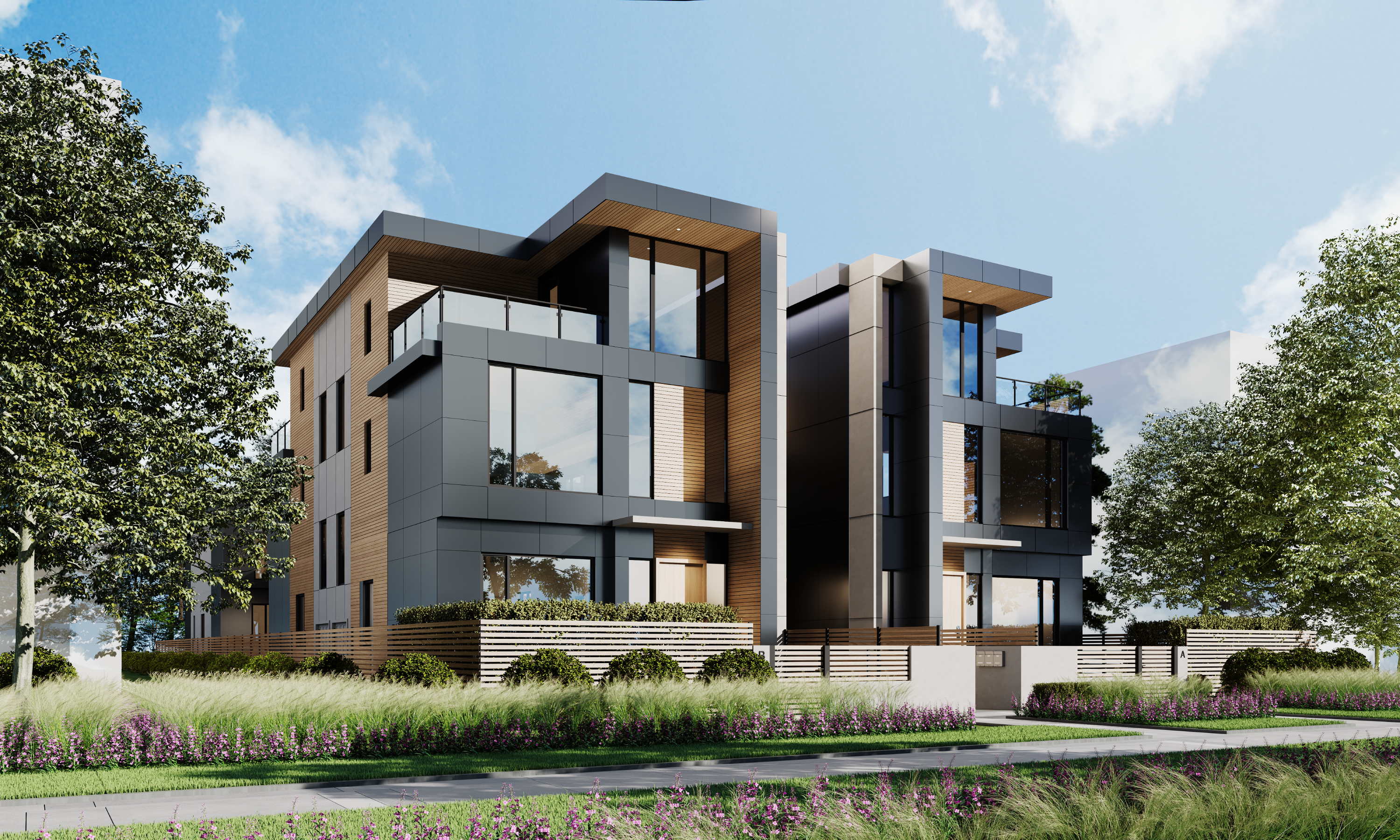 South Granville Half Duplex: AderaWest 4 bedroom