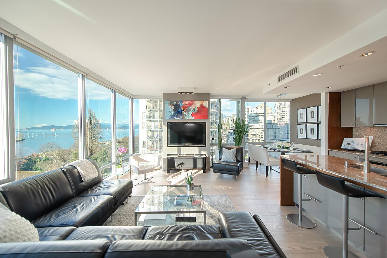 Vancouver BEACH DISTRICT CONDO WITH SPECTACULAR WATER AND SUNSET VIEWS for sale:  Studio 1,066 sq.ft. (Listed 2024-04-25)