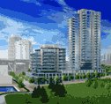 Beach Crescent Neighbourhood - False Creek North concrete condo hirise for sale: ICON  2 bedroom 1,057 sq.ft. (Listed 2006-10-25)