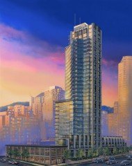 Downtown Vancouver preconstruction hirise for sale:  1 bedroom 547 sq.ft. (Listed 2006-07-20)