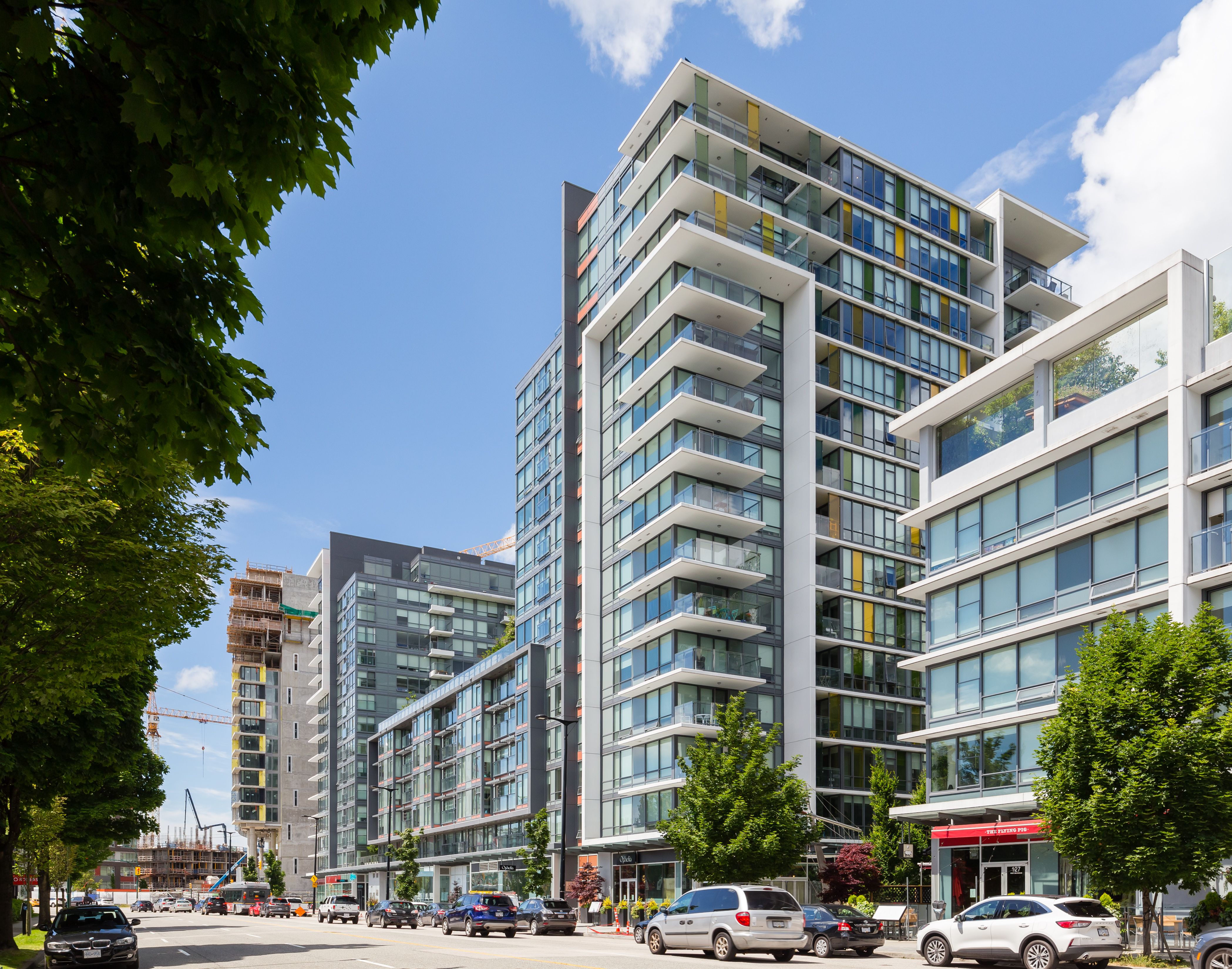 Olympic Village, False Creek Concrete Condo - Waterfront Community  for sale: Tower Green At West 1 bedroom 744 sq.ft. (Listed 2021-01-18)