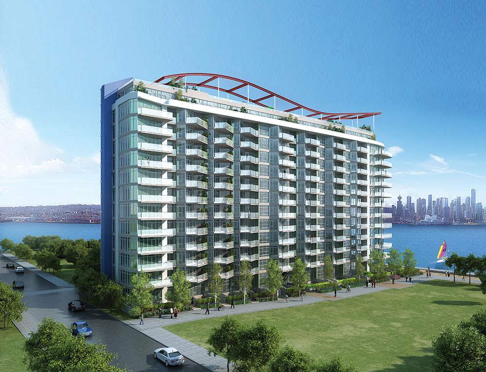 Lower Lonsdale Condo for sale: 2 bedroom 933 sq.ft. (Listed 2017-01-24)