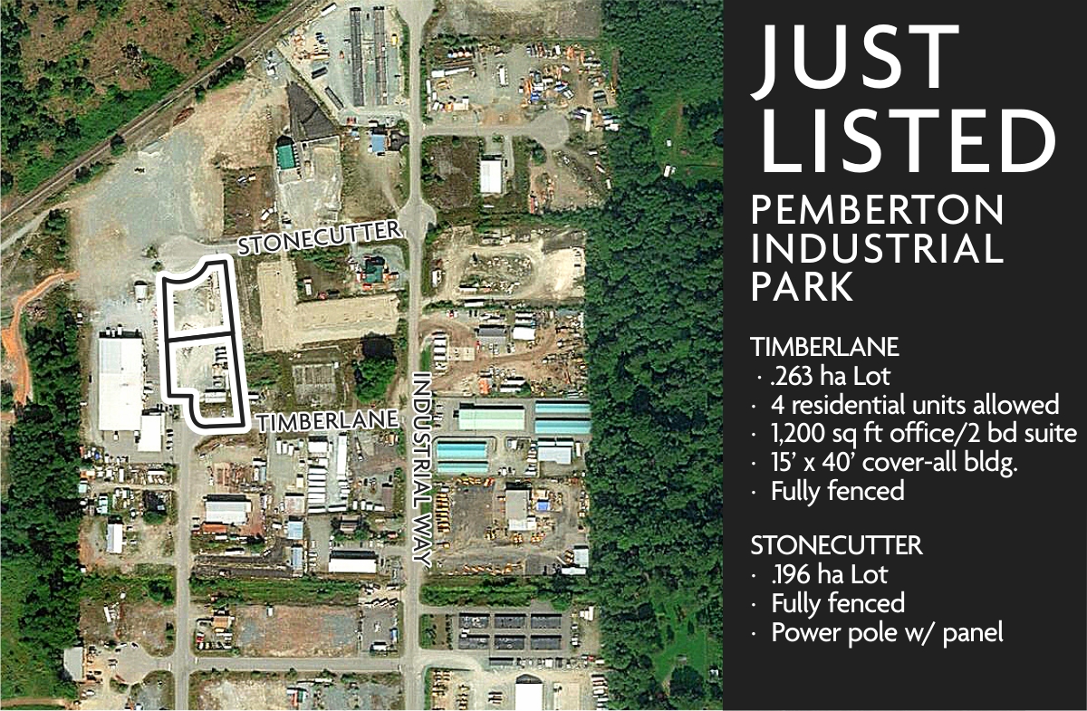 Prime 21,097 sq. ft. Property in Booming Pemberton Industrial Park Lot